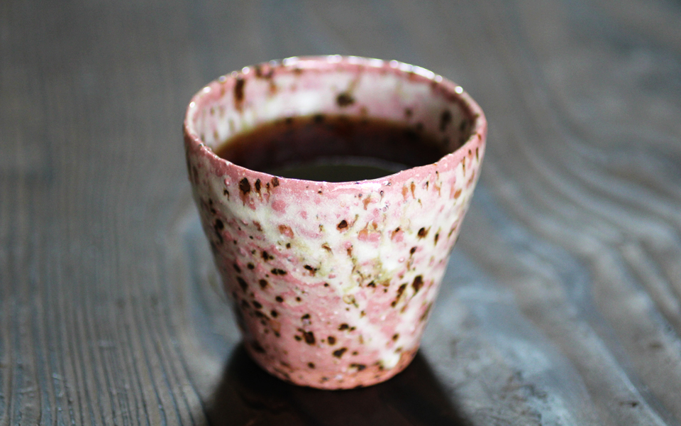 成竹窯特製記念カップとかほりブレンドのセット